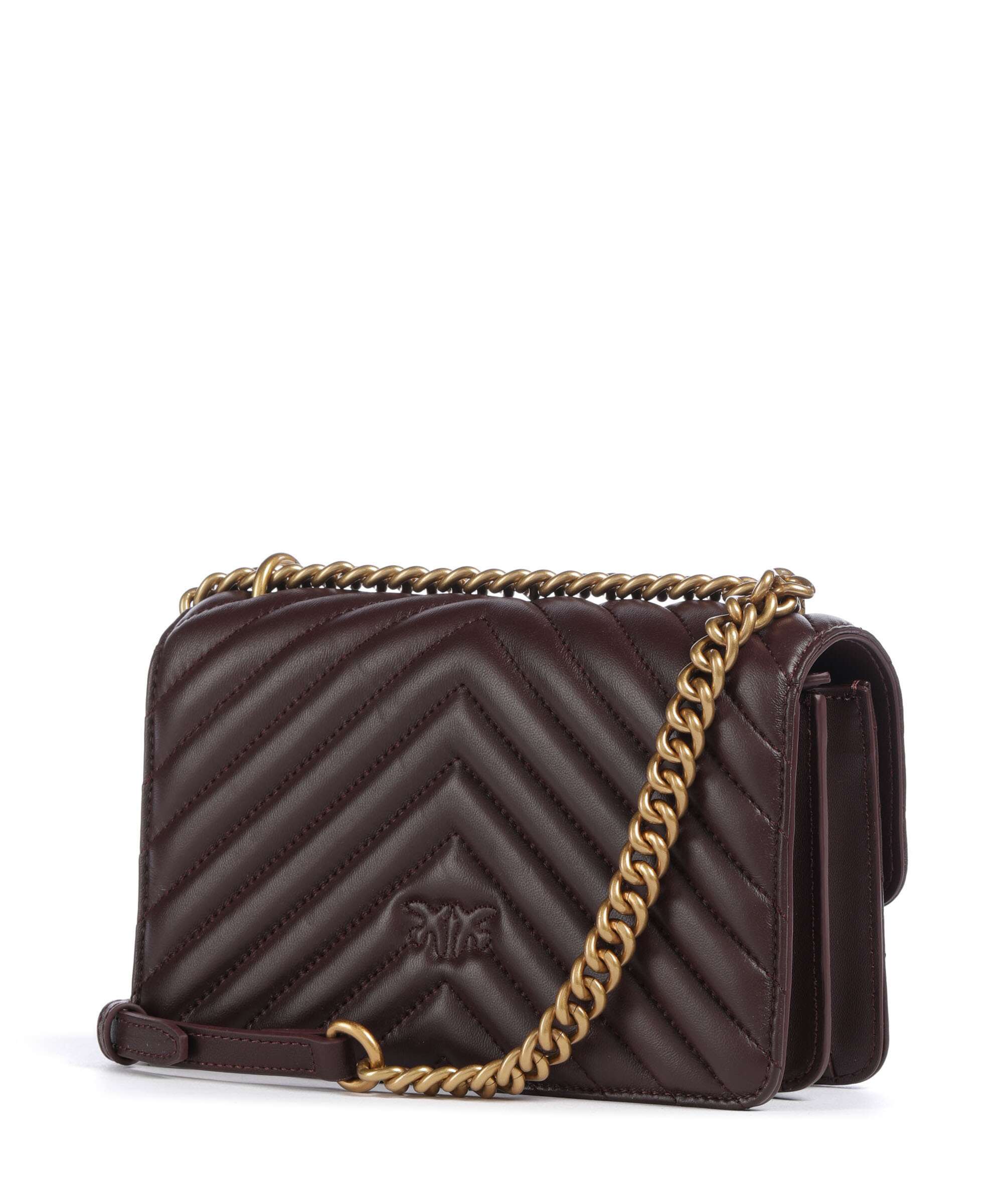 Pinko Love One Mini Shoulder bag uva di catawba/antique gold