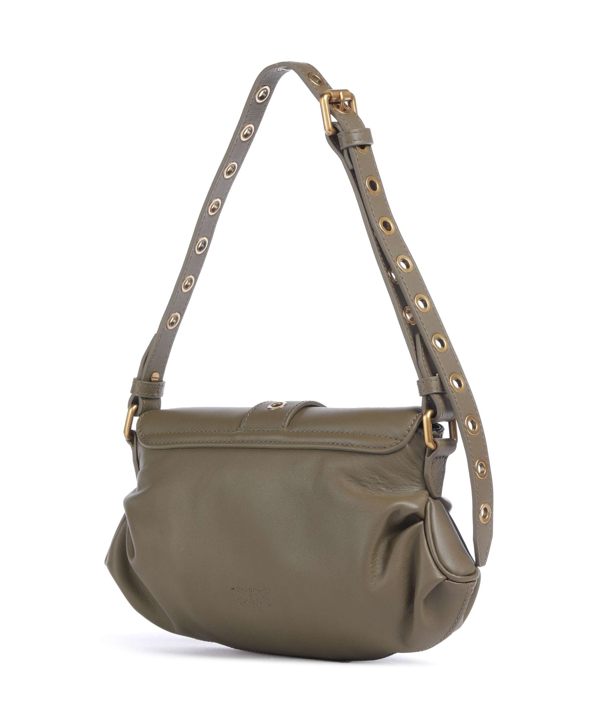 Pinko Jolene Mini Shoulder bag grained leather scricciolo/antique