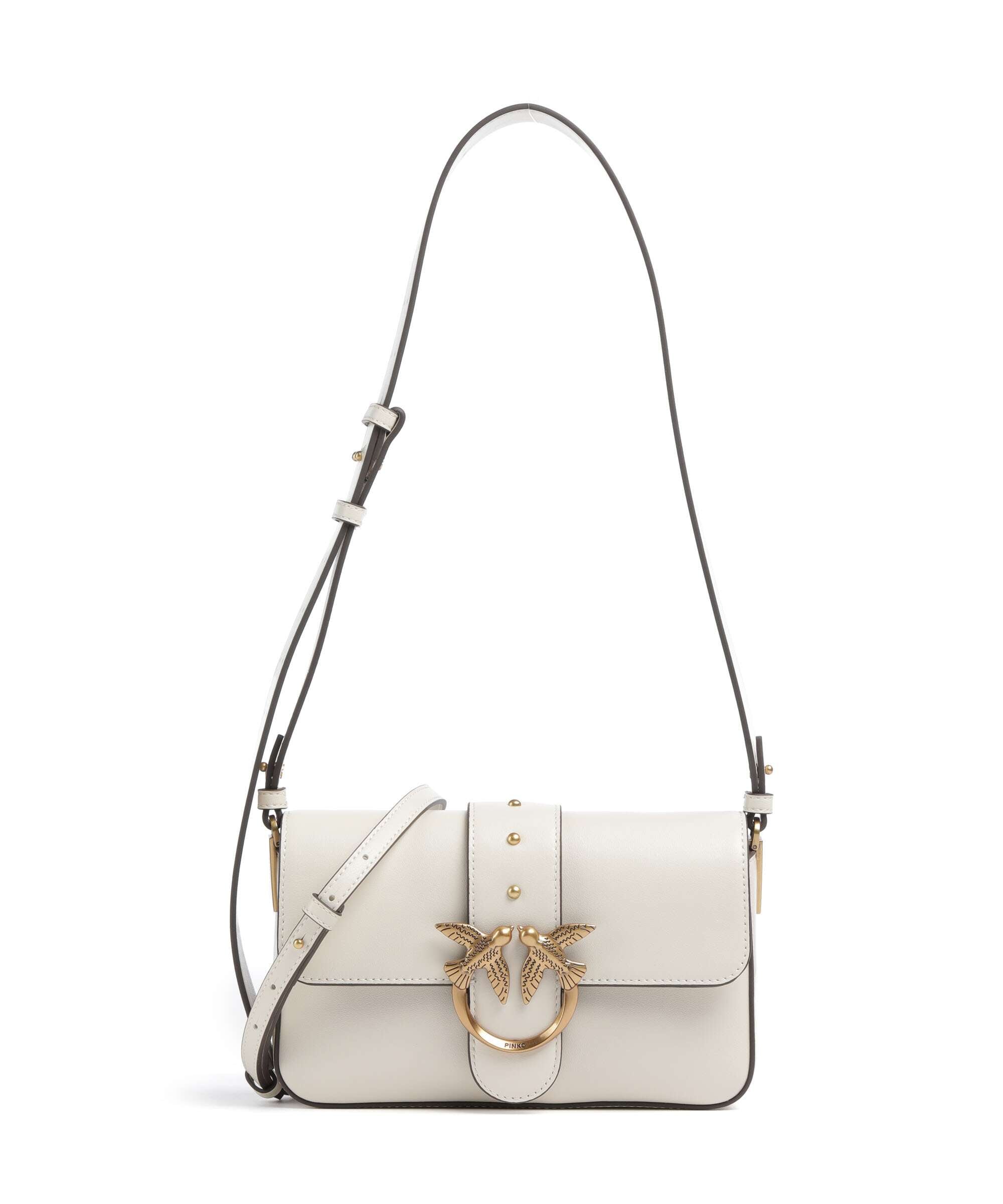Pinko Love One Mini Slouchy Shoulder bag softly grained calfskin