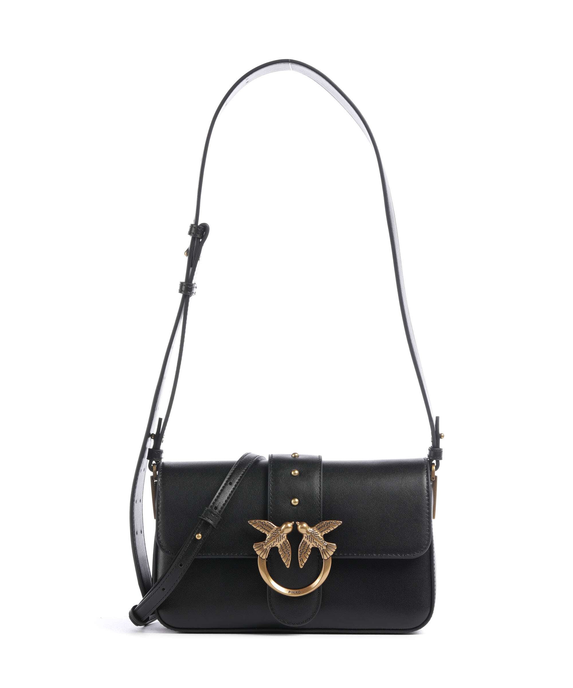 ぽこ Pinko Love One Mini Slouchy Shoulder bag softly grained calfskin