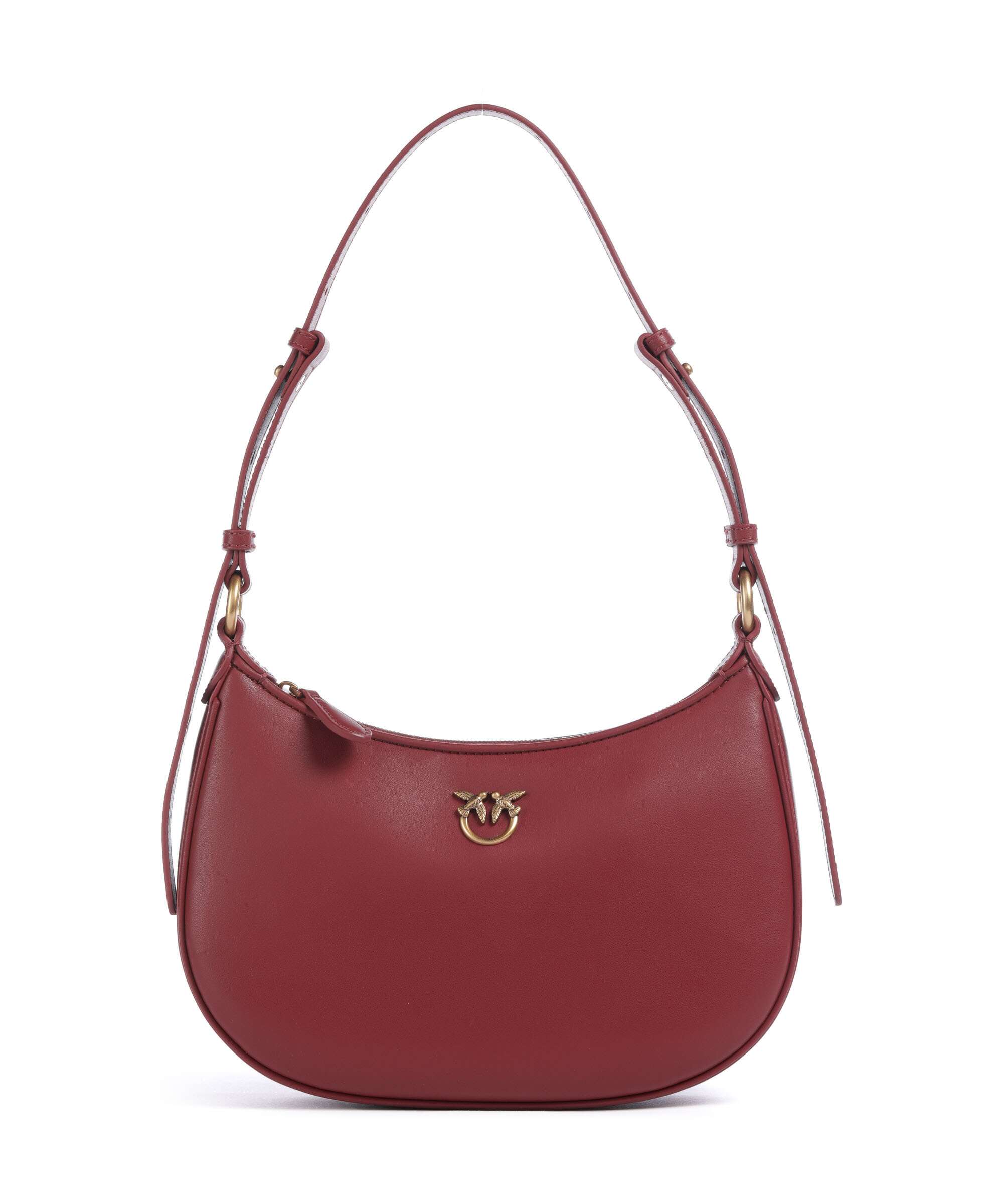 Pinko Half Moon Mini Shoulder bag bordeaux merlot/antique gold
