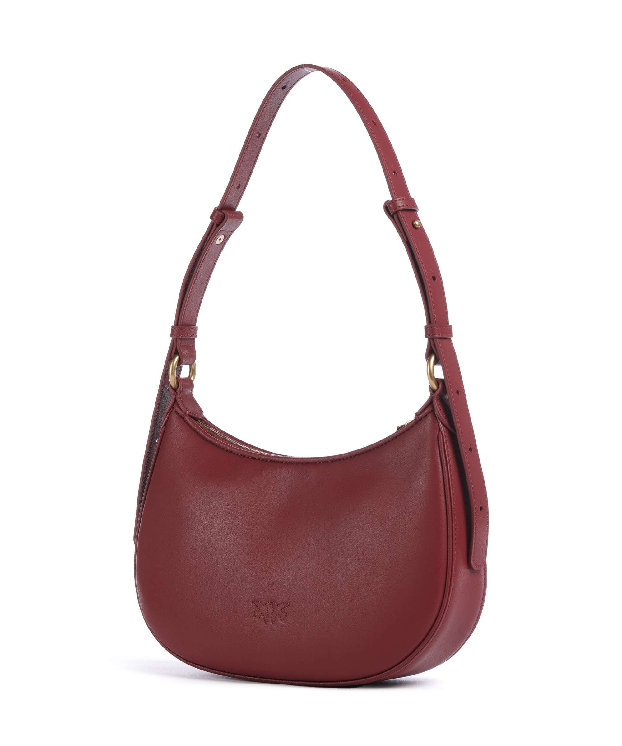 Pinko Half Moon Mini Shoulder bag bordeaux merlot/antique gold
