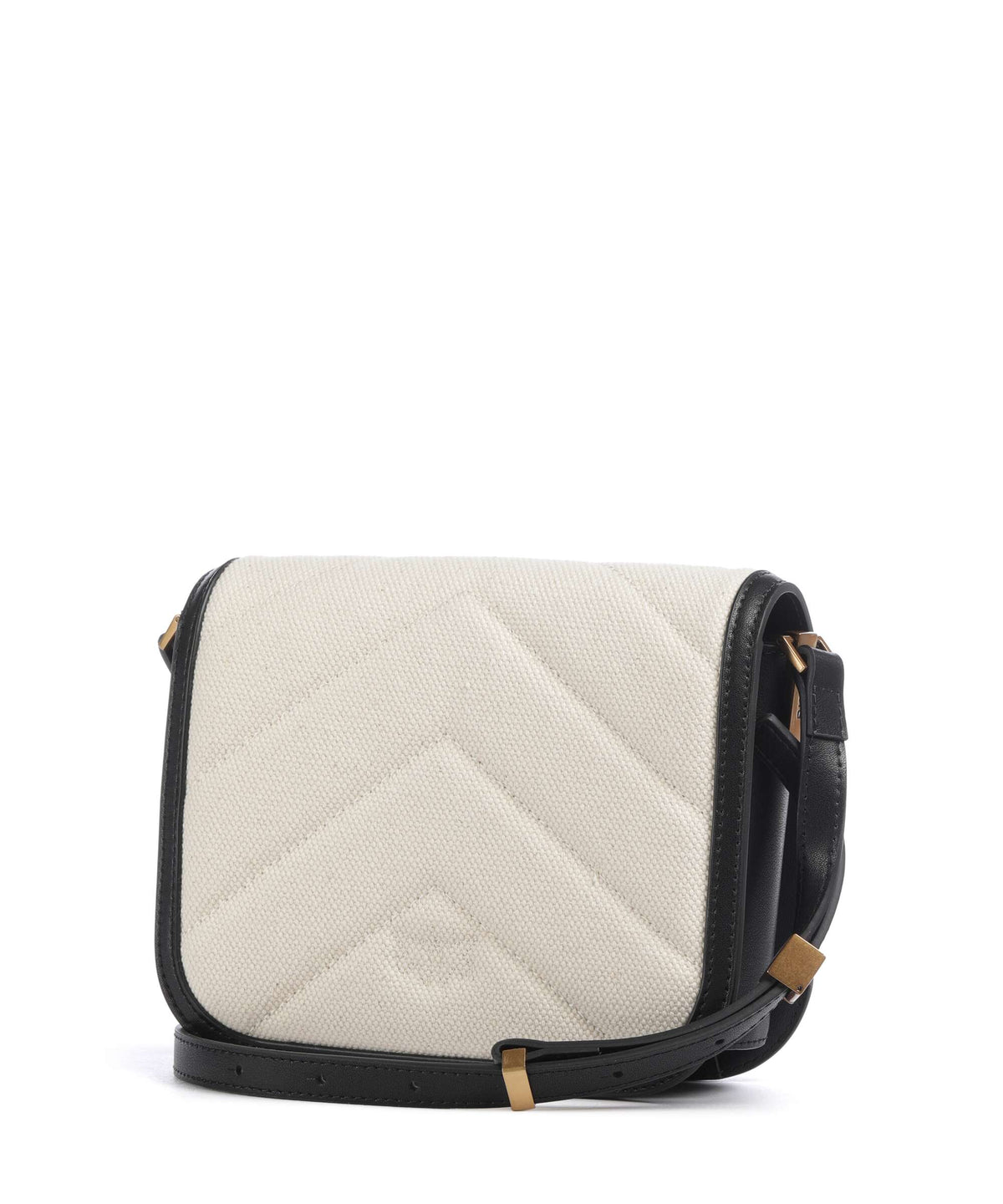 Pinko Love Box Mini Crossbody bag beige/navy stripes