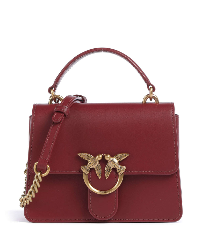 Pinko Love One Mini Handbag bordeaux merlot/antique gold