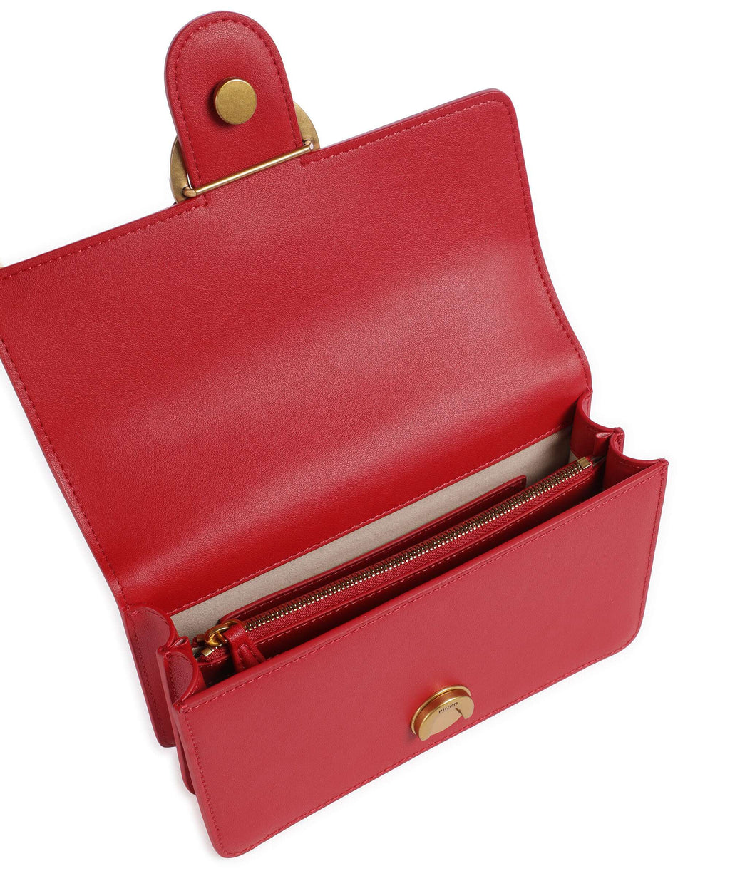 Pinko Love One Mini Shoulder bag rosso/antique gold
