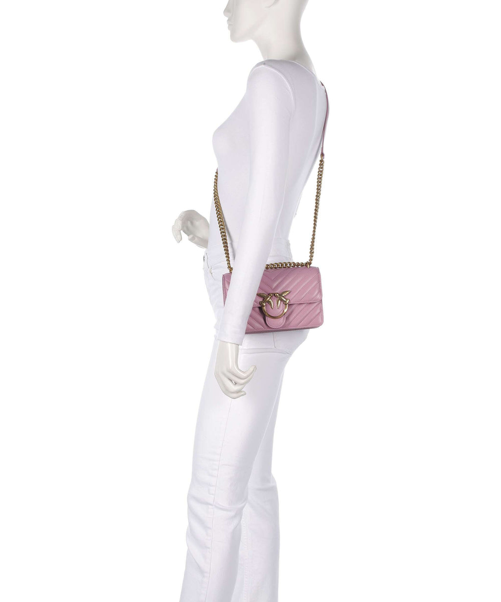 Pinko Love One Mini Shoulder bag viola/antique gold