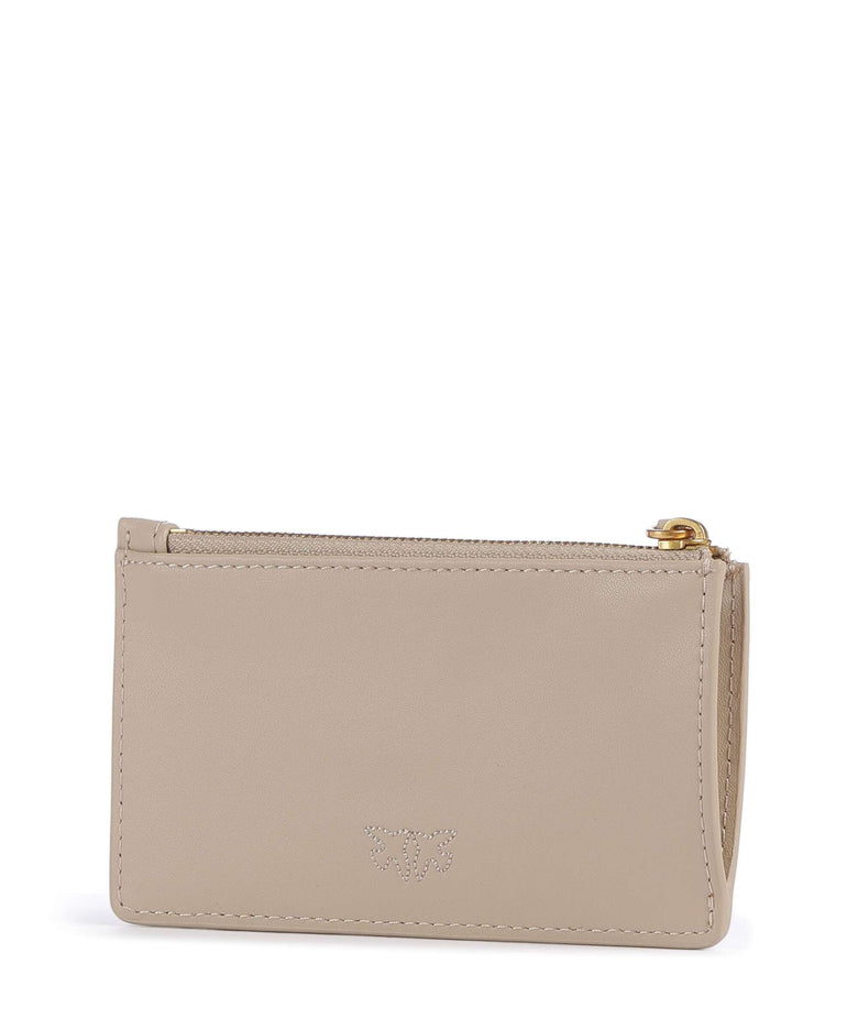 Pinko Airone Credit card holder beige/grigio fumo/antique gold