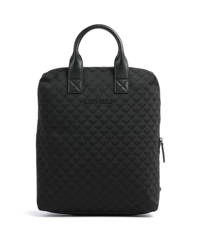 Emporio Armani Omnia Jacquard Backpack black