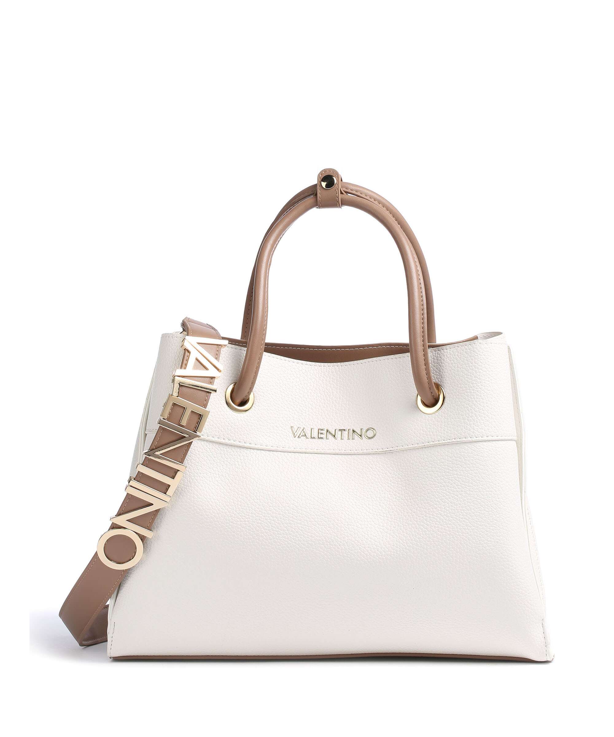 Valentino Bags Alexia Handbag imitation leather bianc/cuoi