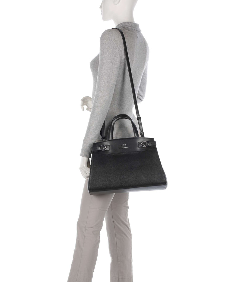 Armani Exchange Milano 91 L Handbag black