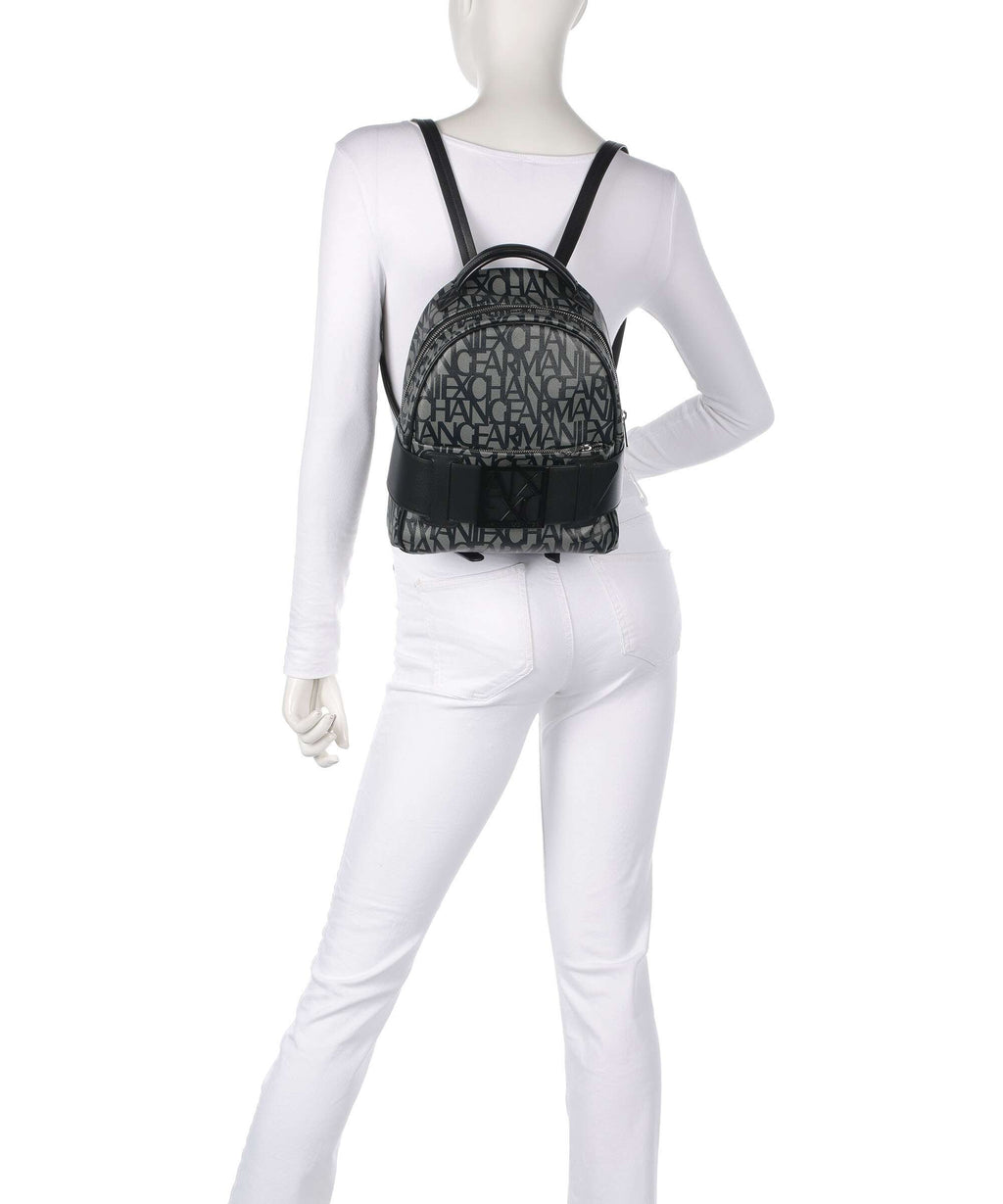 Armani Exchange Susie Backpack beige/navy stripes