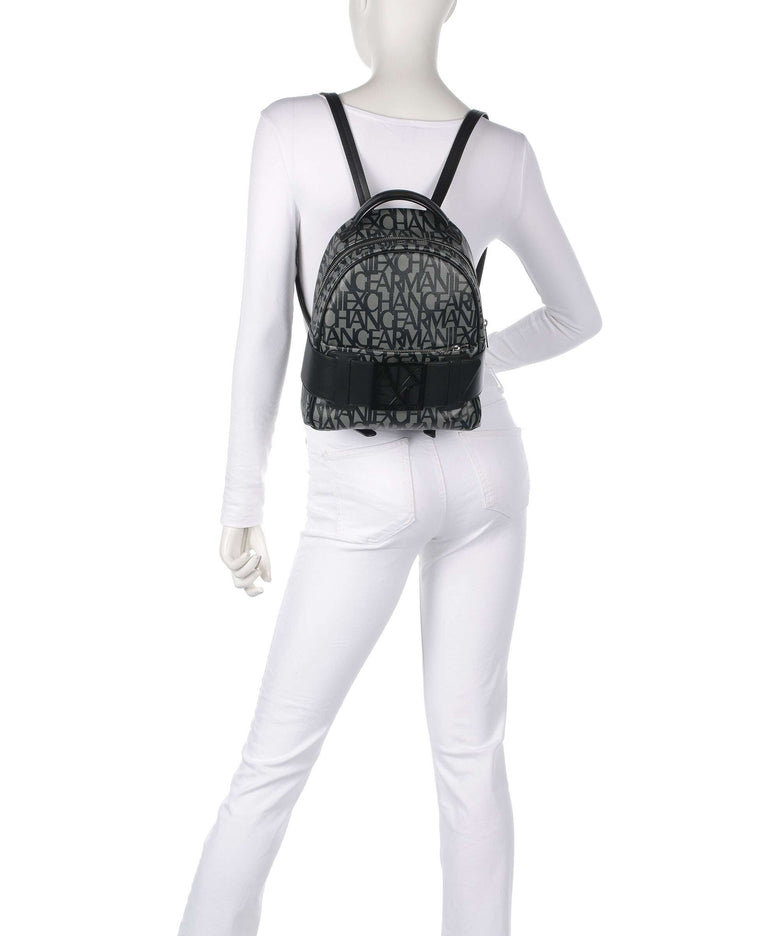 Armani Exchange Susie Backpack beige/navy stripes