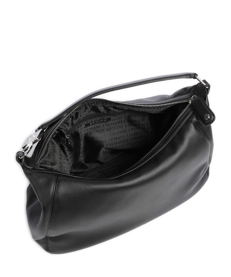 Armani Exchange Audrey L Hobo bag black