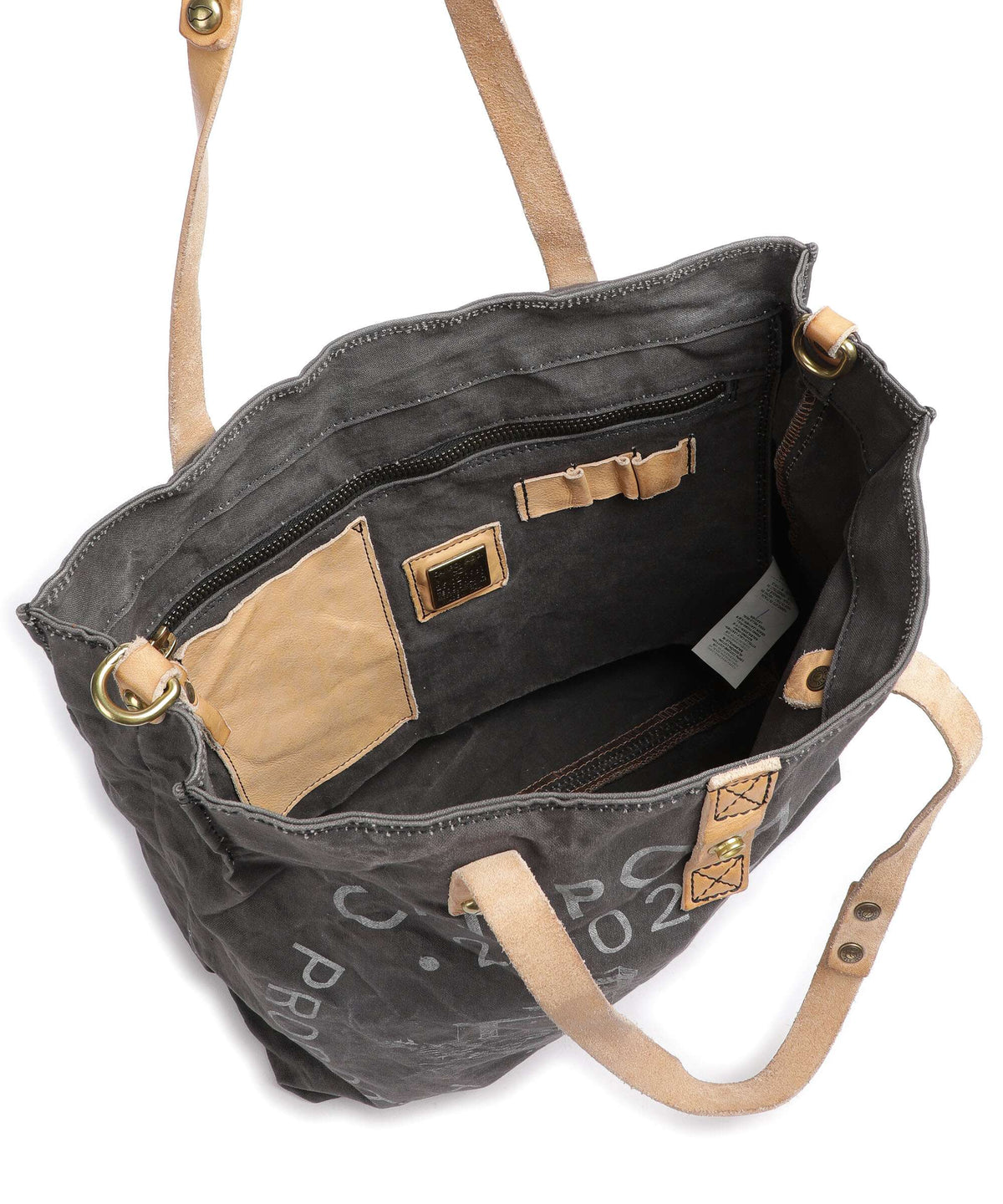Campomaggi Tote bag grey/natural/silver