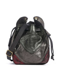Campomaggi Bucket bag military/red/dark grey