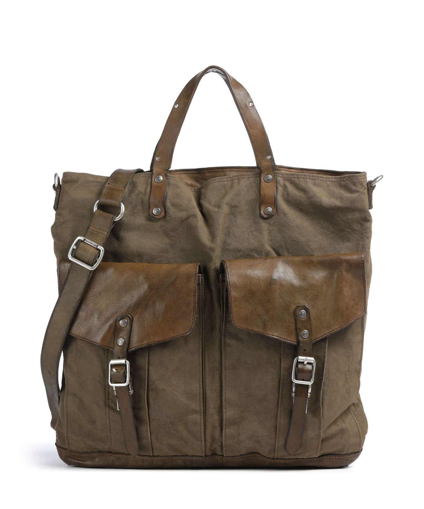 Campomaggi Backpack bag verde militare