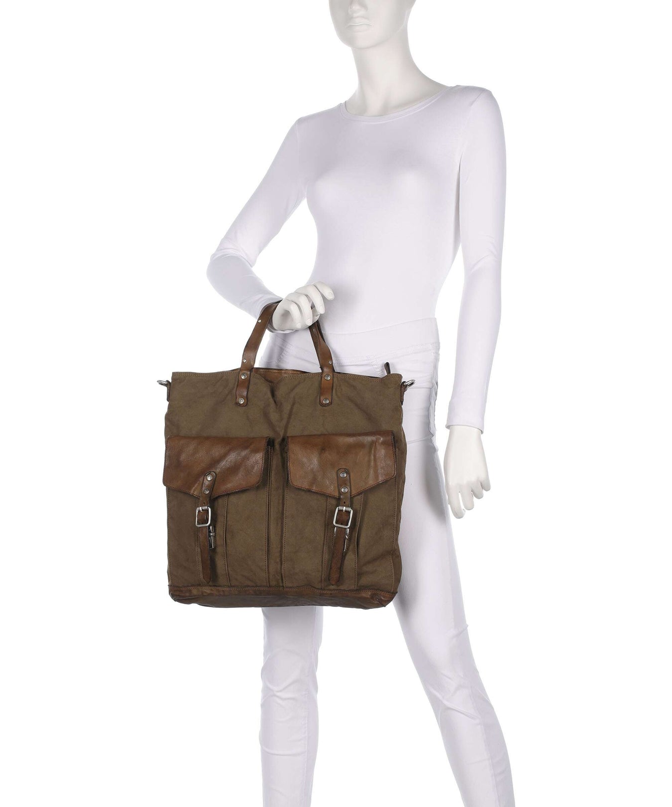 Campomaggi Backpack bag verde militare