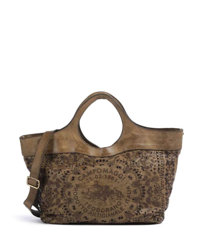 Campomaggi Tote bag verde militare