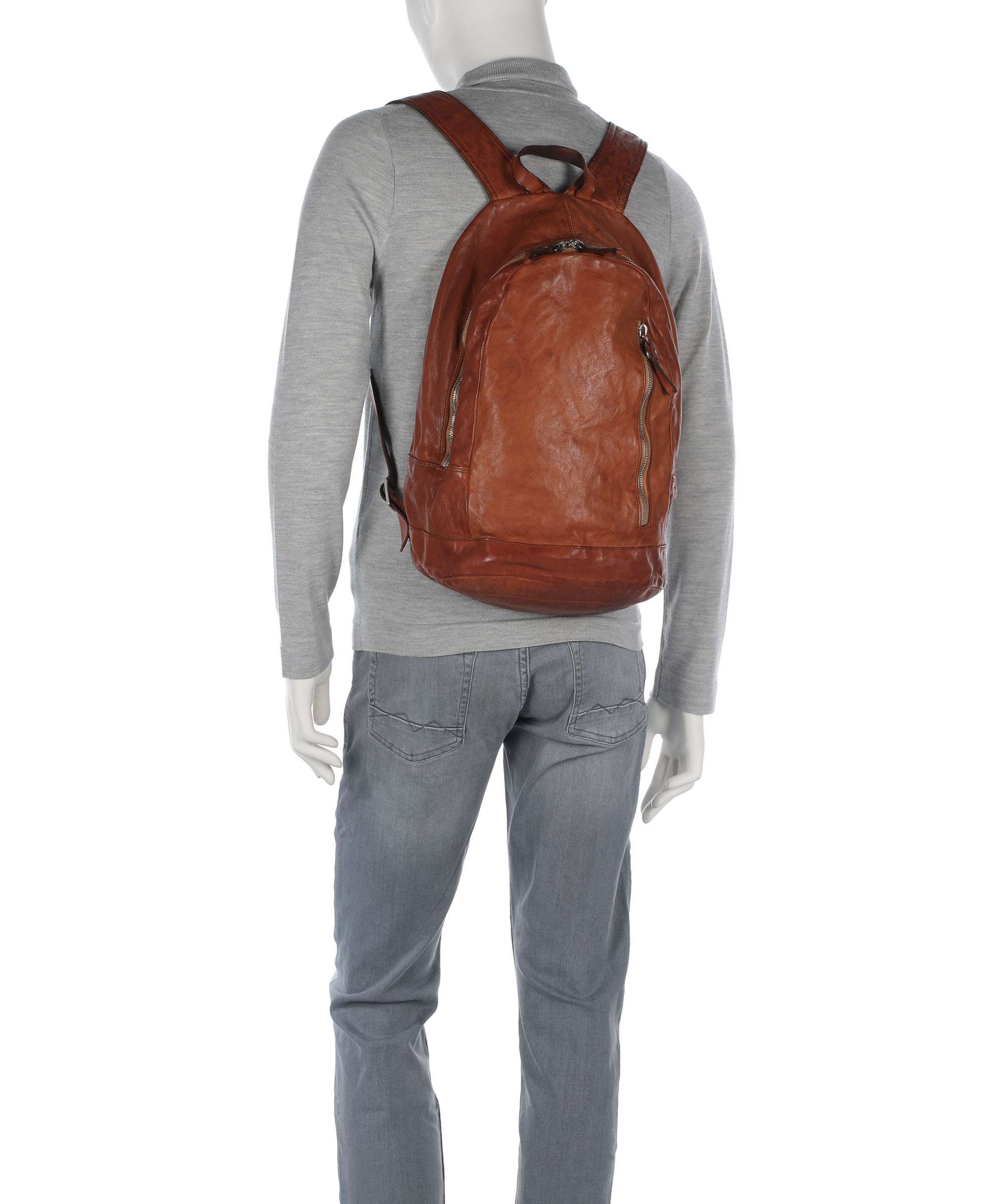 Campomaggi Backpack 13″ fine grain cow leather cognac