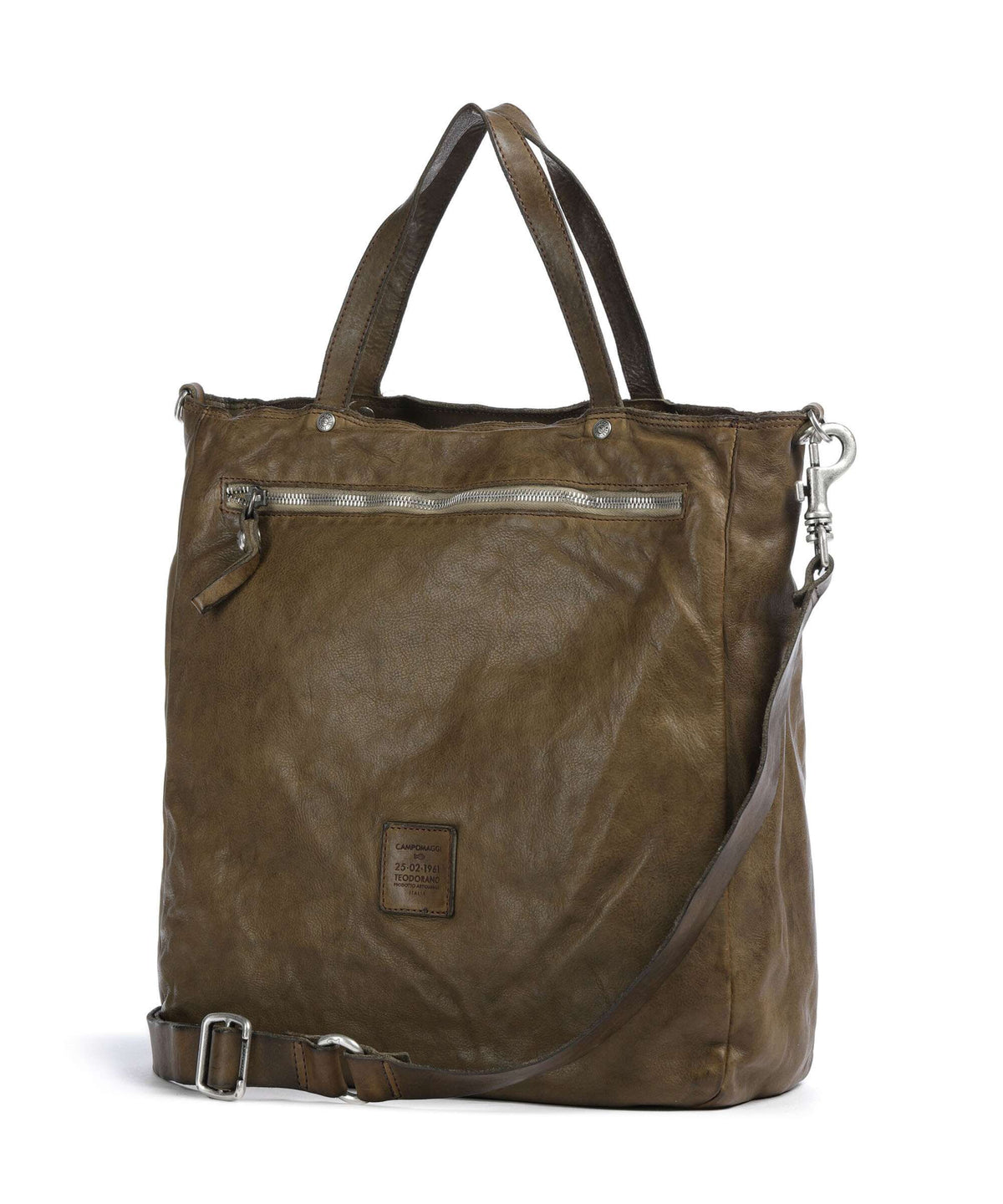 Campomaggi Tote bag verde militare