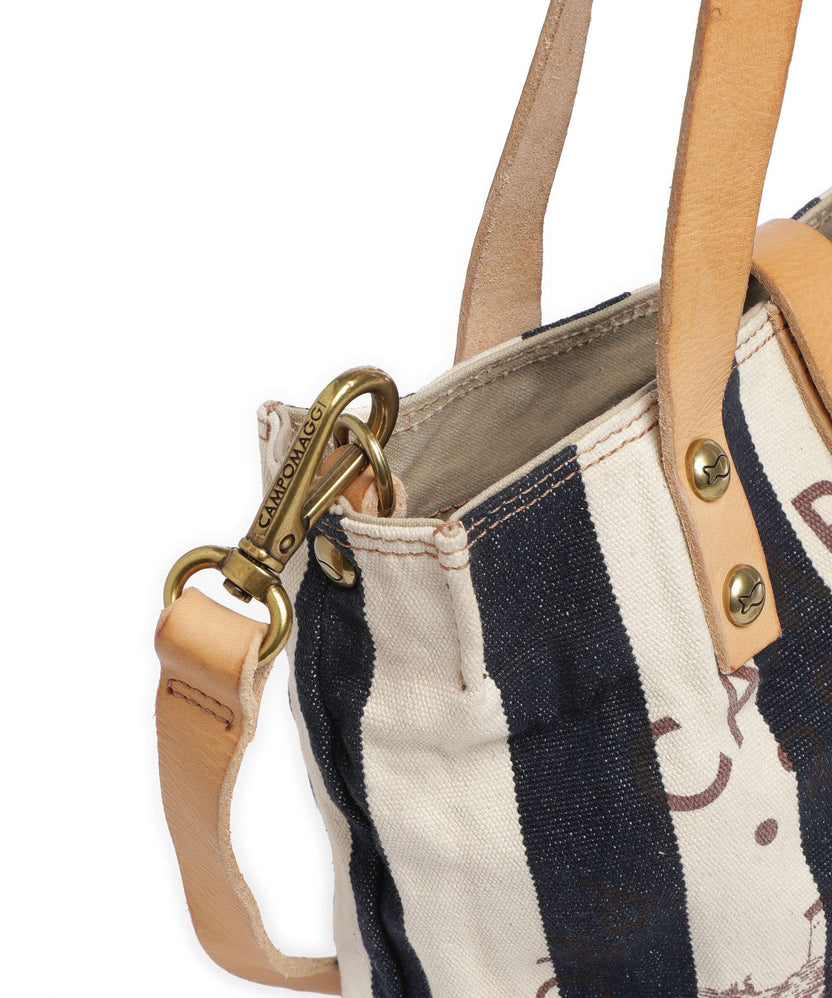 Campomaggi Tote bag blue/beige