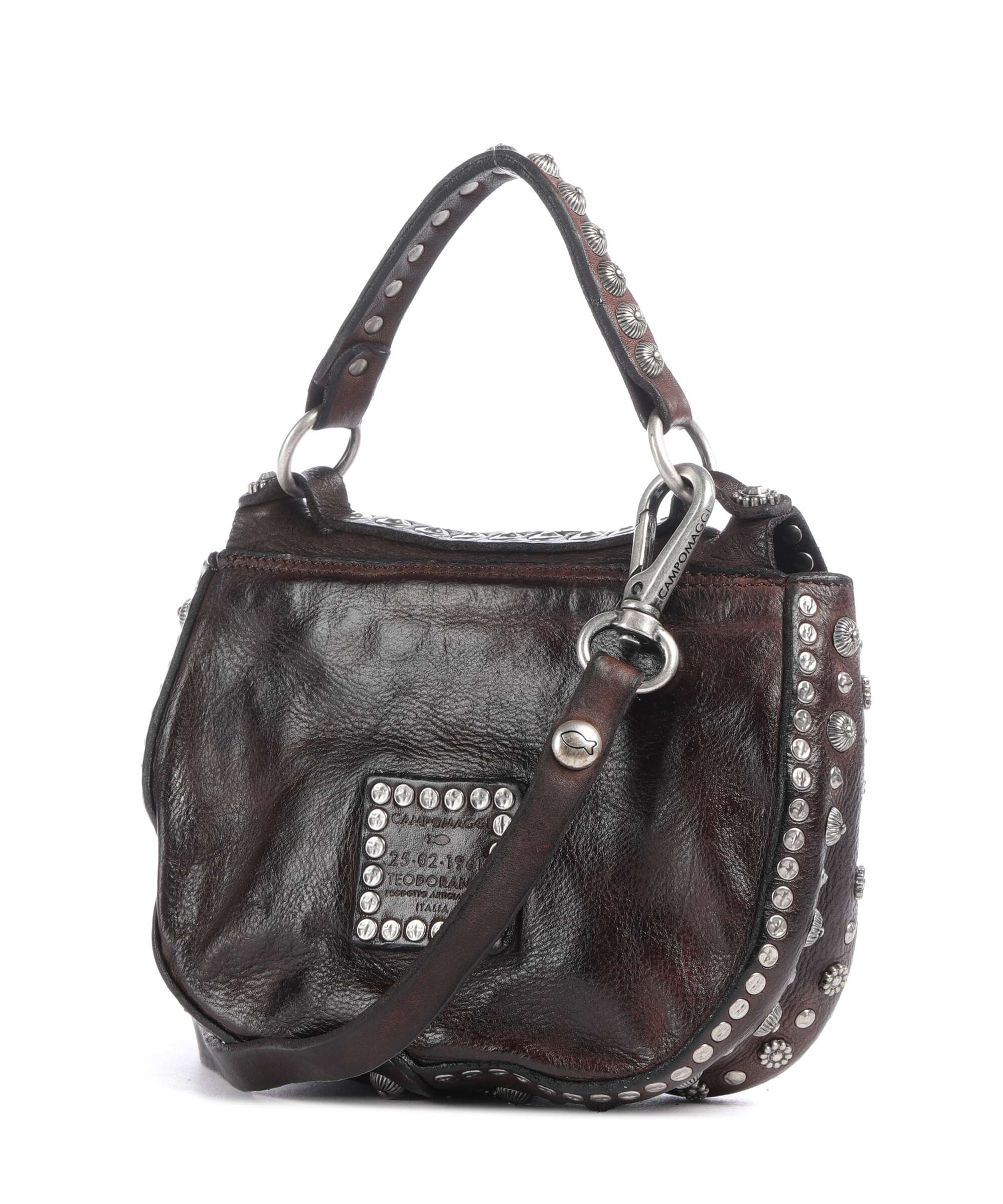 Campomaggi Crossbody bag fine grain cow leather brown
