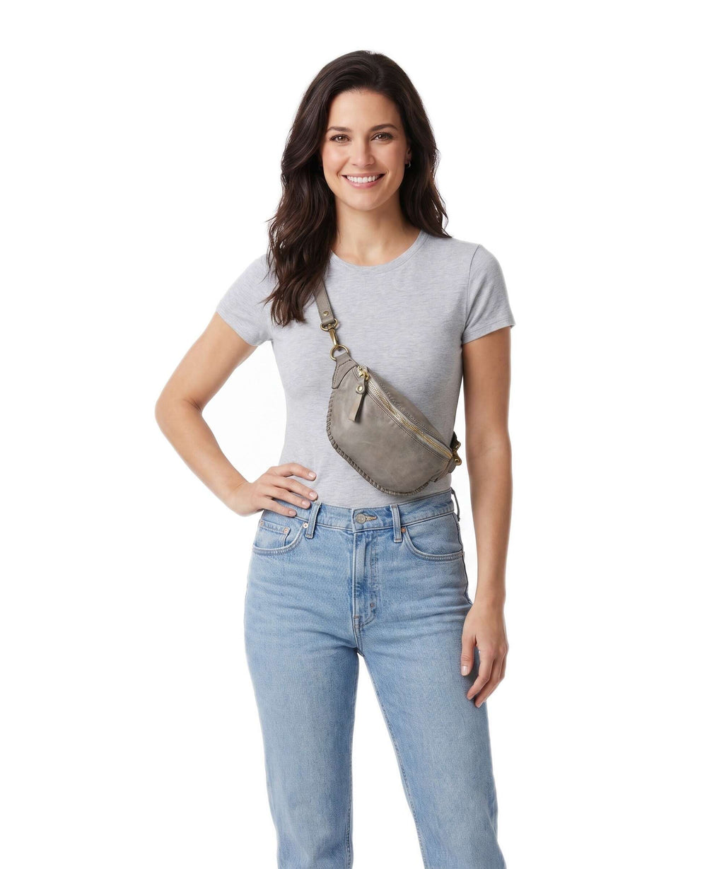 Campomaggi Belt bag cement