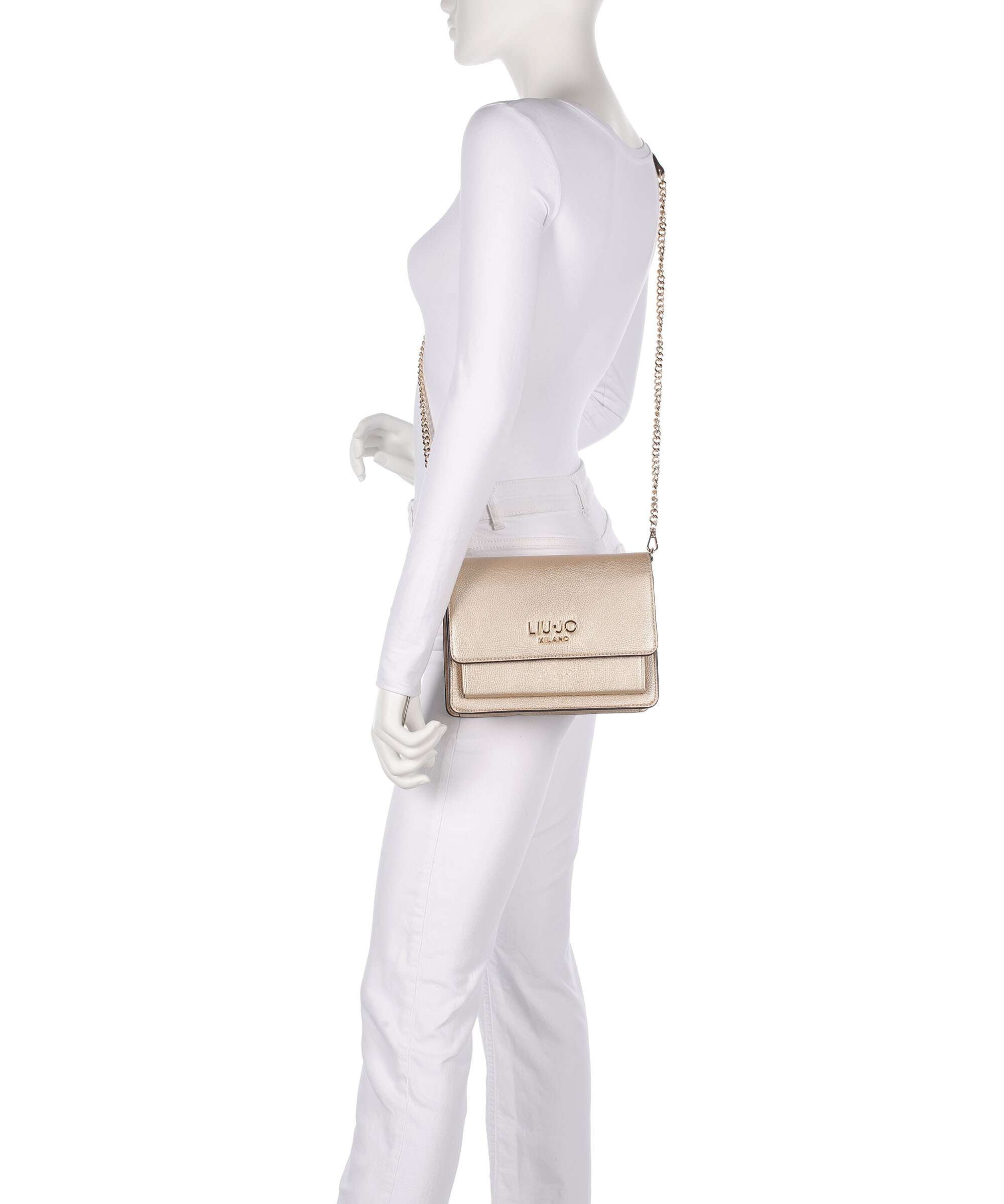 Liu Jo Icon M Crossbody bag imitation leather light gold - AF5152