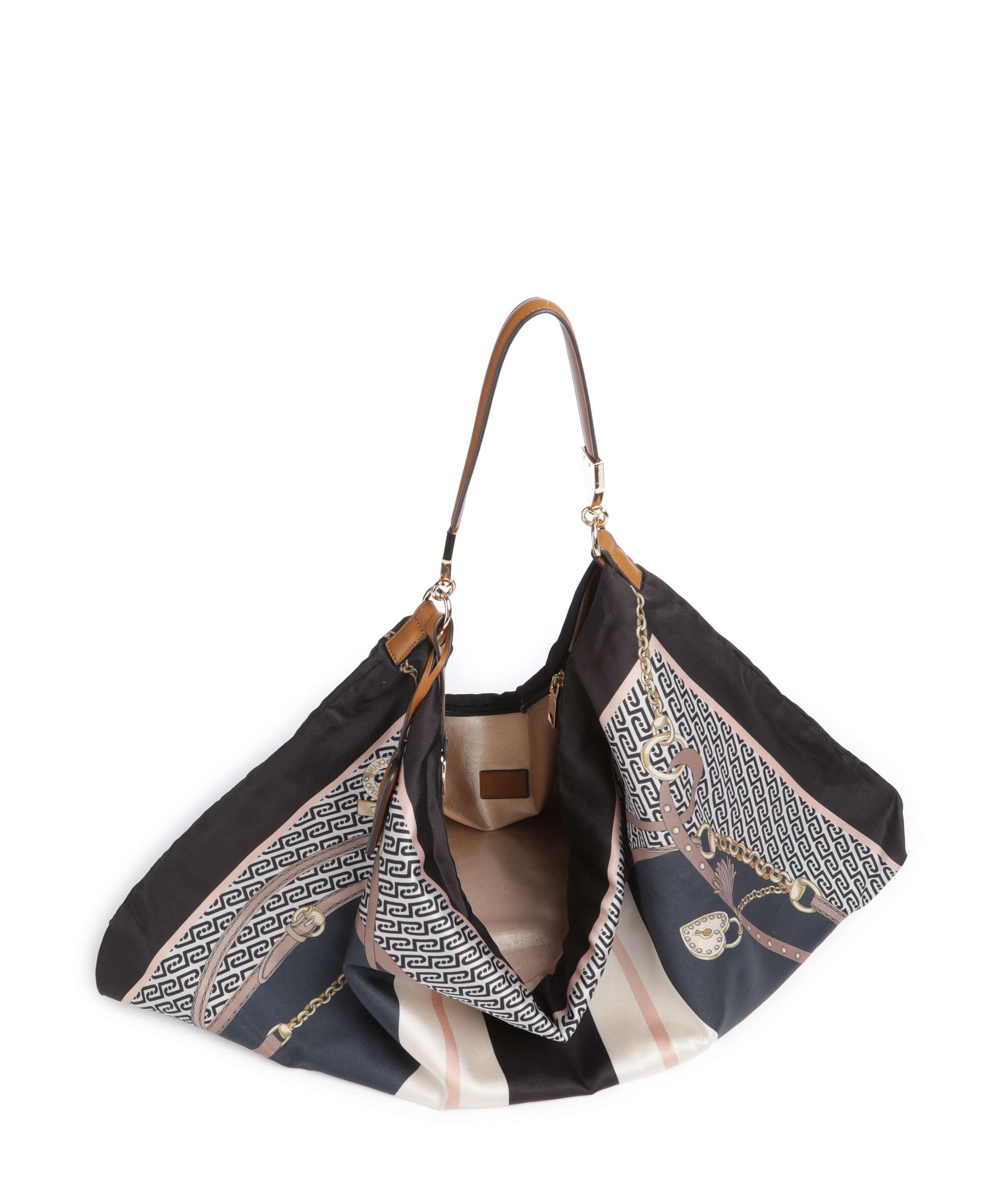 Liu Jo Foulard Hobo bag st metall nero