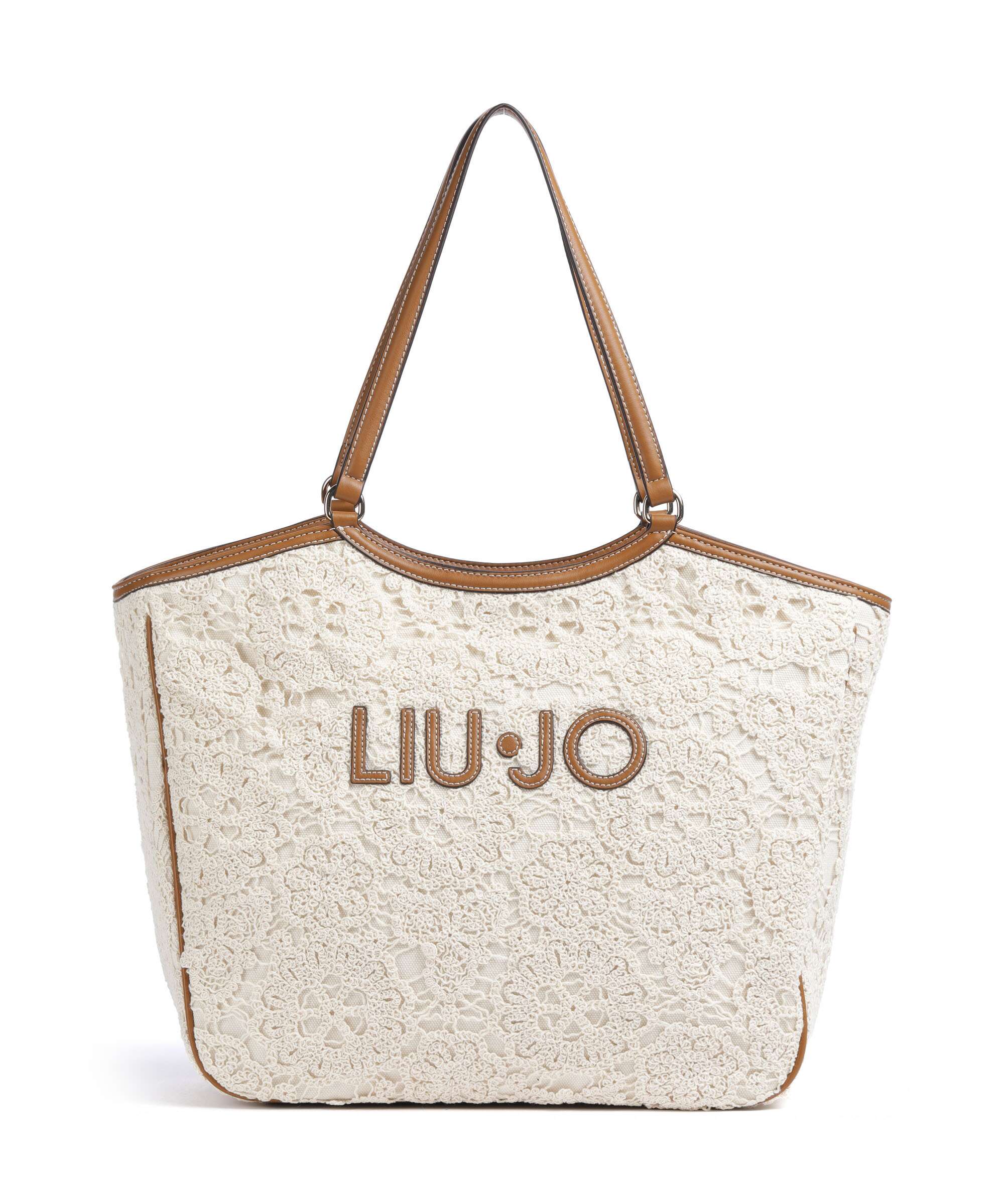 Liu Jo Ferielle L Tote bag canvas cream - AA6208-J3865-X0459 – WARDOW