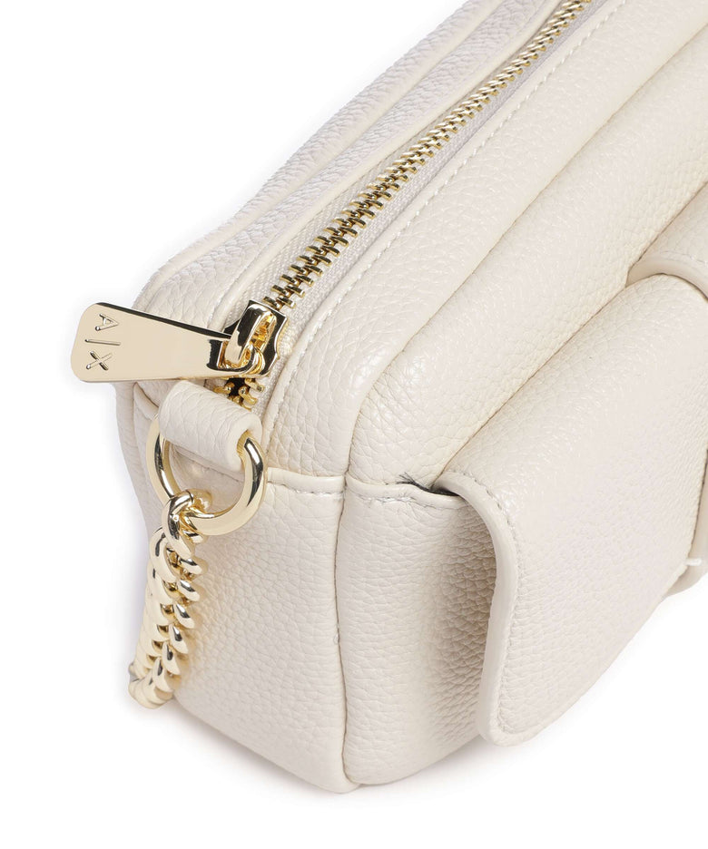 Armani Exchange Susie Soft Crossbody bag offwhite