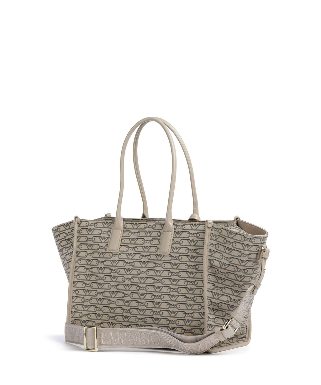 Emporio Armani La Gio Tote bag ecru/nero