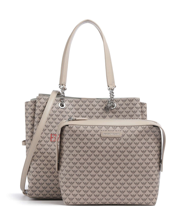 Emporio Armani Annie Tote bag ecru/moro/rosso