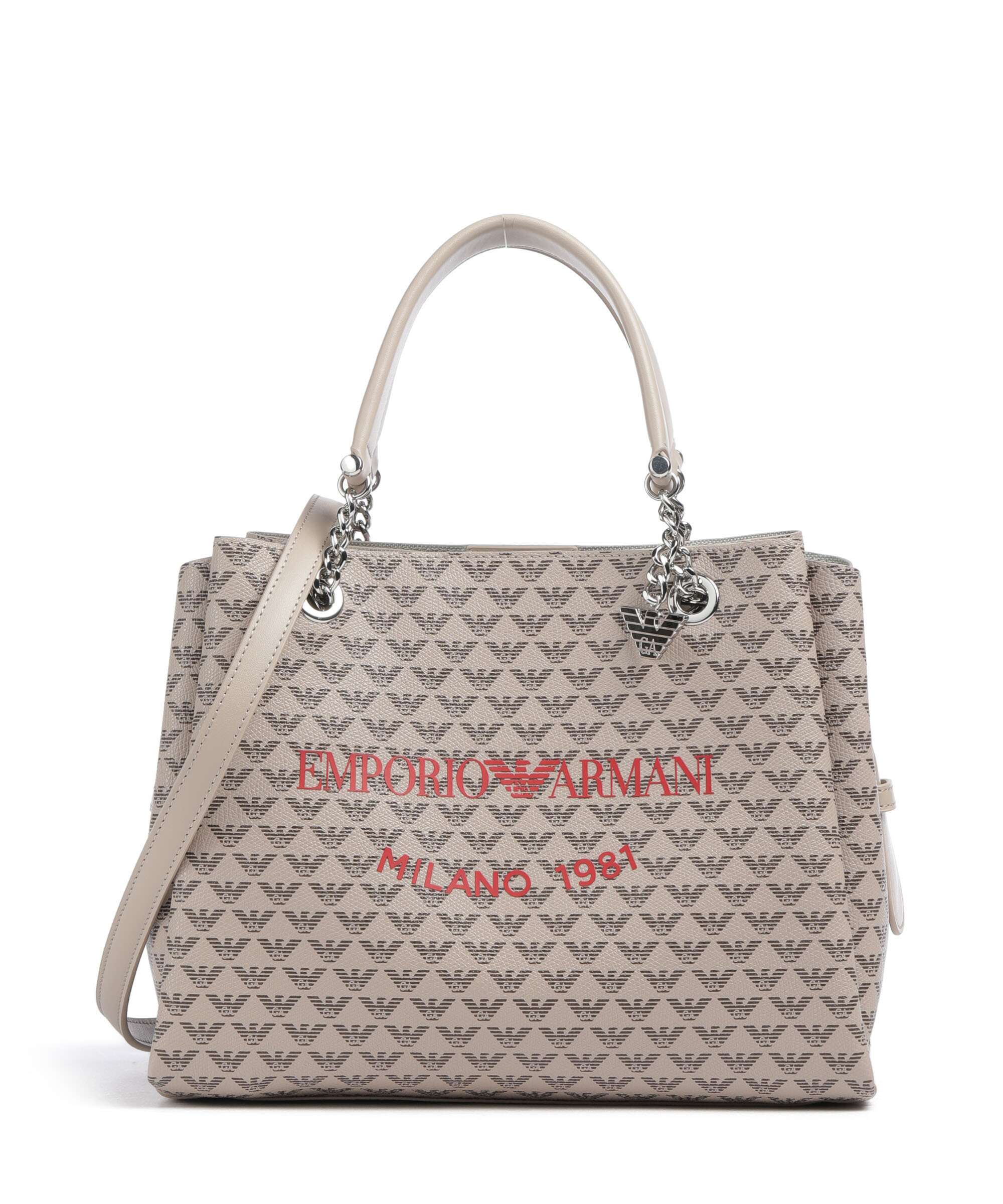 Emporio Armani Annie Handbag ecru/moro/rosso