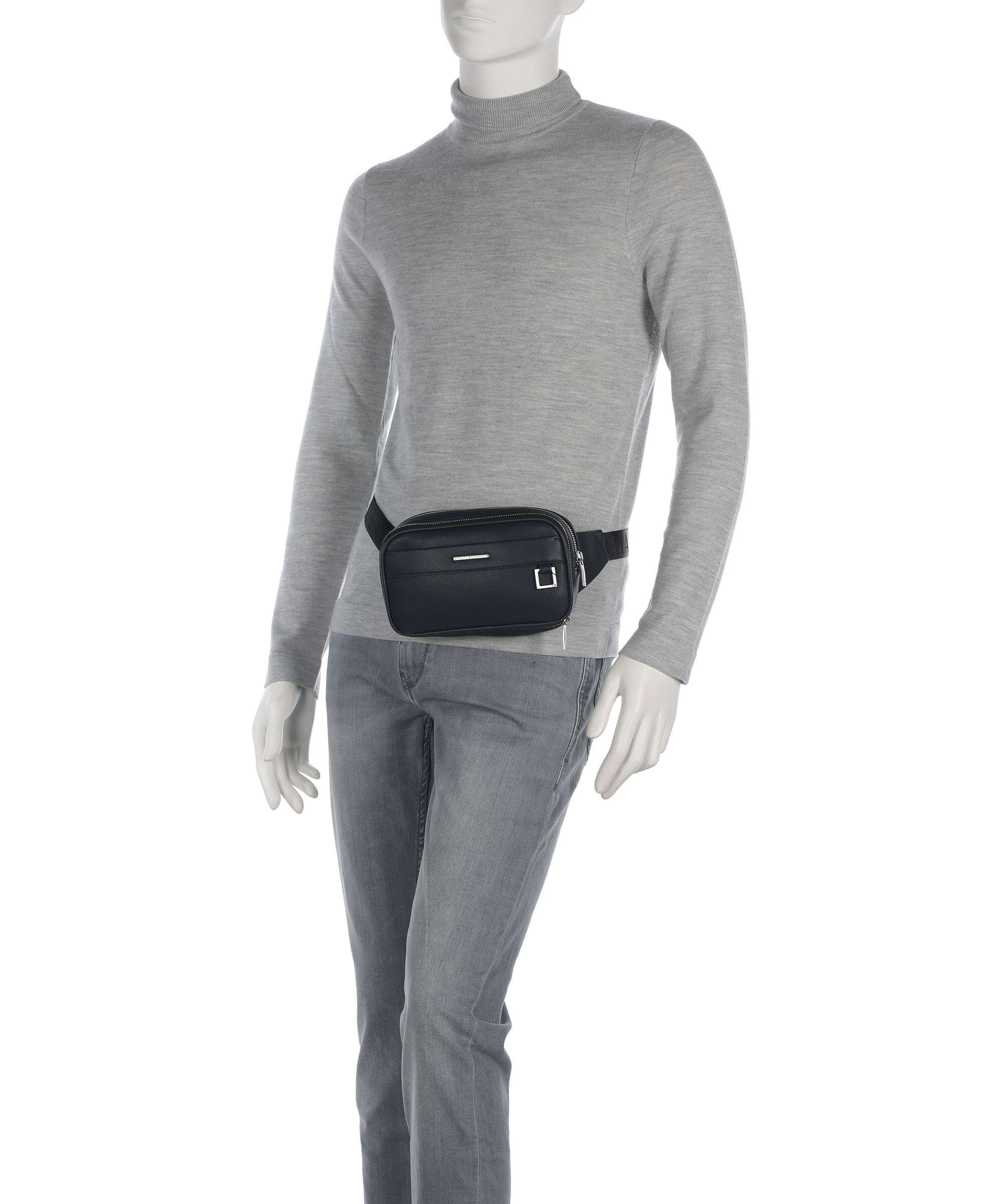 Armani Exchange New York Belt bag navy salute
