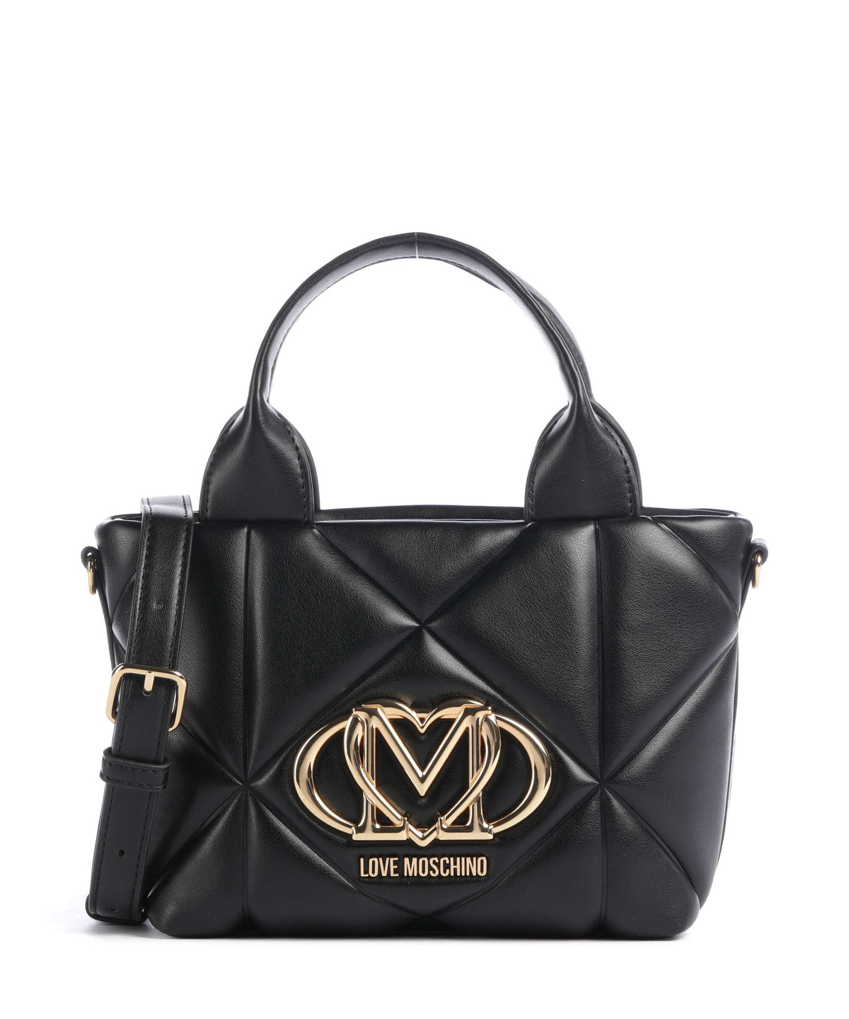 Love Moschino Embossed Q Handbag nero