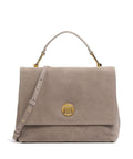 Coccinelle Liya Suede Handbag warm taupe