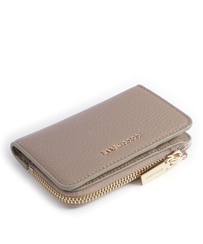Coccinelle Metallic Soft Wallet warm taupe