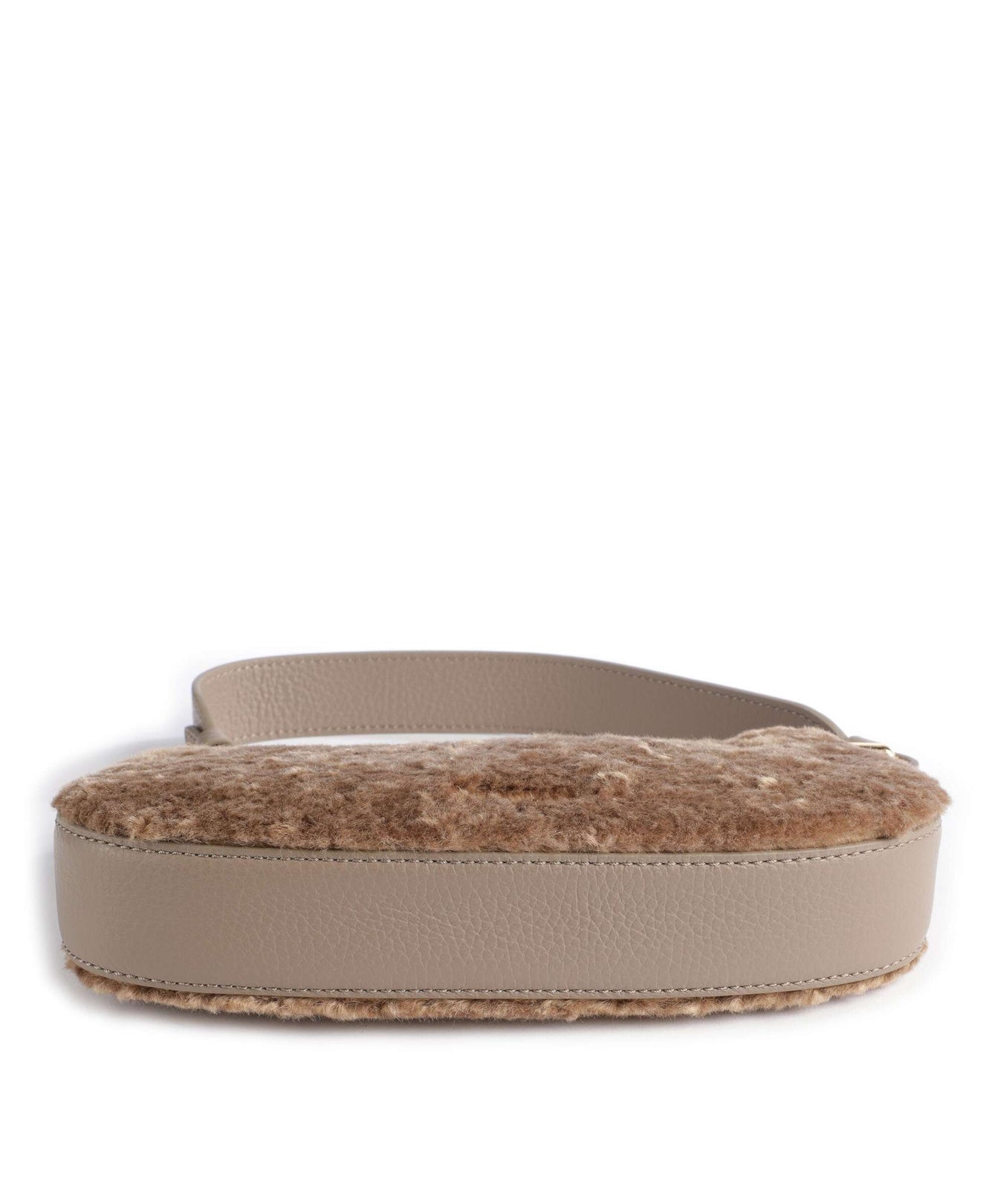 Coccinelle Merveille Astrakan Shoulder bag warm taupe