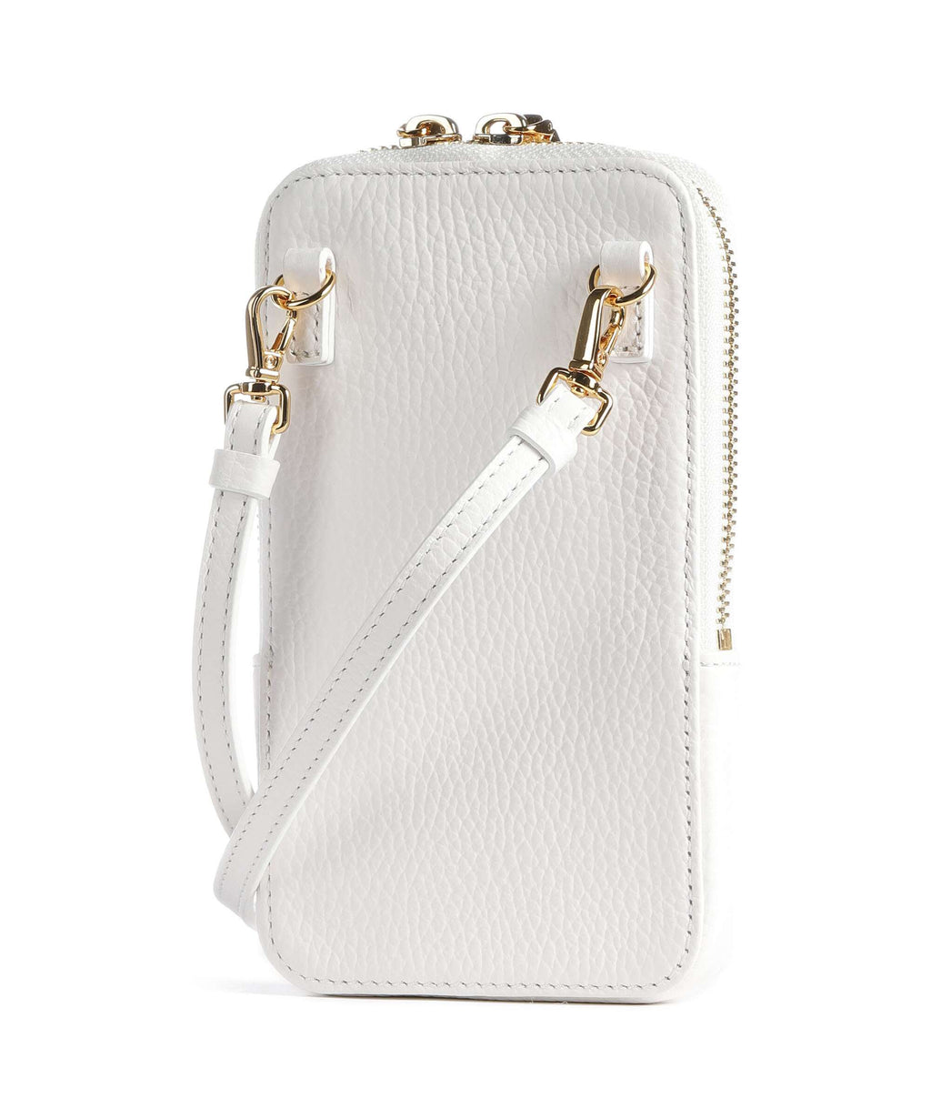 Coccinelle Flor Phone bag brillant white