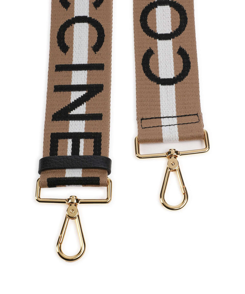 Coccinelle Nastro Signature Bag strap multicolour/natural/noir