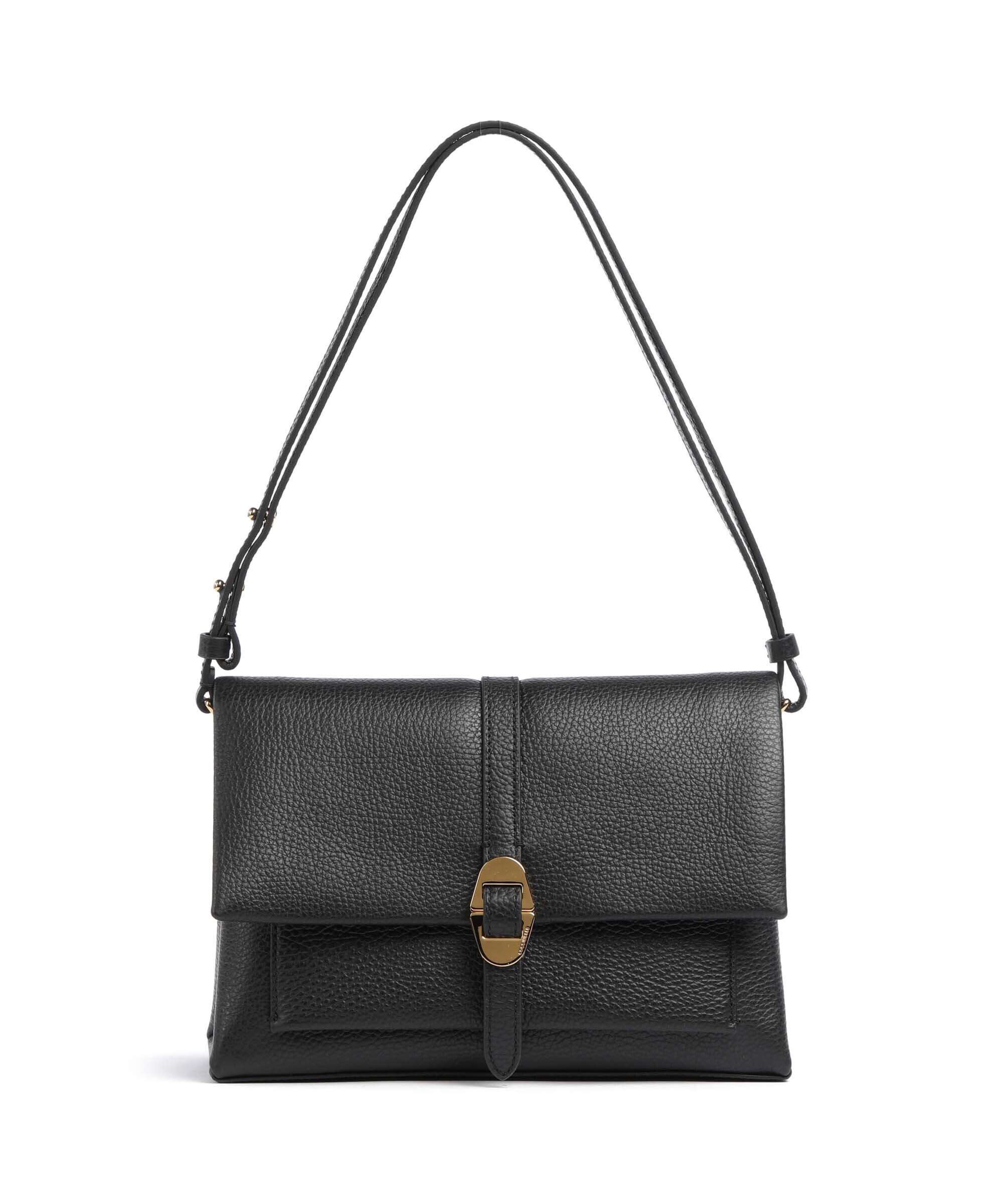 Coccinelle Dorian Shoulder bag grained leather noir - E1RCK120201