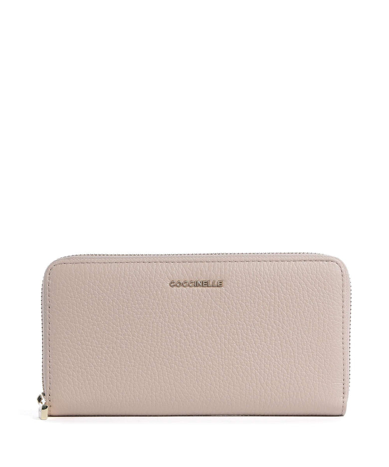 Coccinelle Metallic Soft Wallet rosette