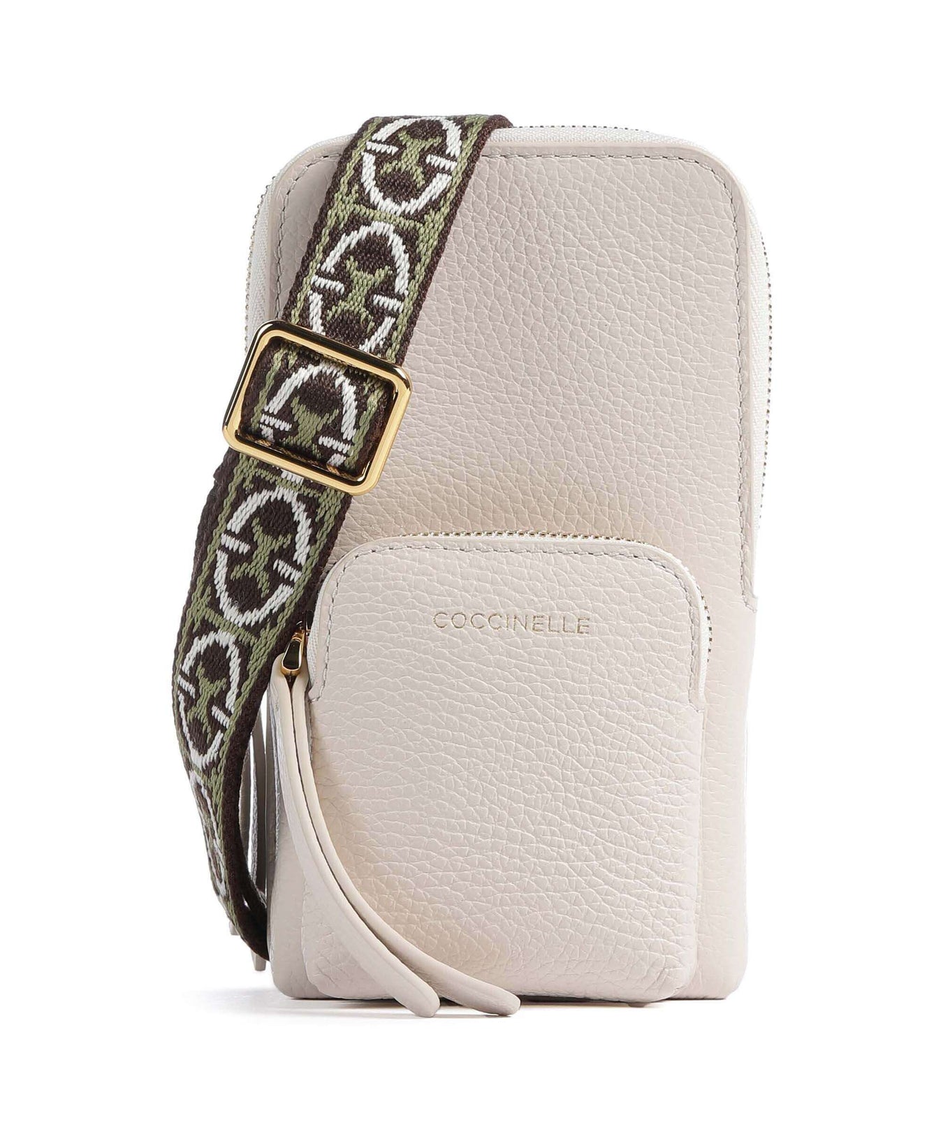 Coccinelle Pixie Phone bag lambskin white