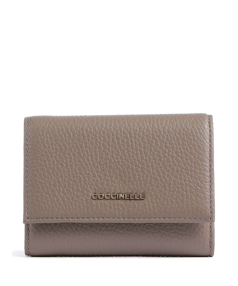Coccinelle Metallic Soft RFID Wallet warm taupe