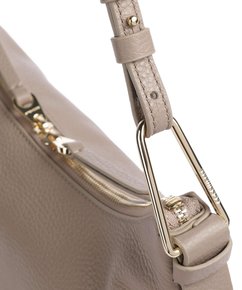 Coccinelle Malory Hobo Bag Grained Cow Leather Warm Taupe E1R1K130201 coccinelle-malory-hobo-bag-grained-cow-leather-warm-taupe-e1r1k130201