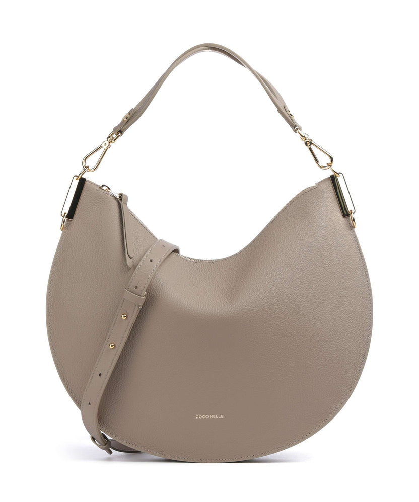 Coccinelle Sunup Hobo bag warm taupe/rosette