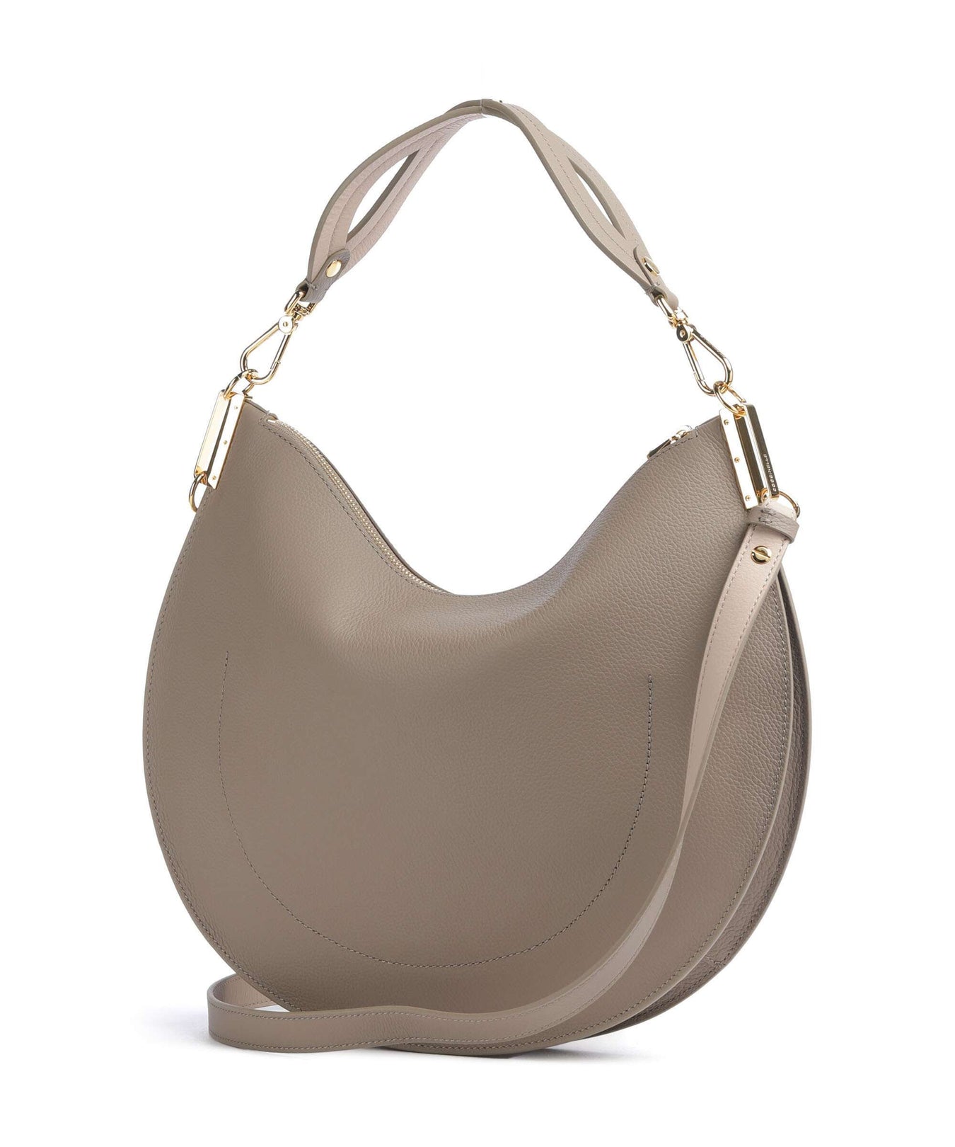 Coccinelle Sunup Hobo bag warm taupe/rosette