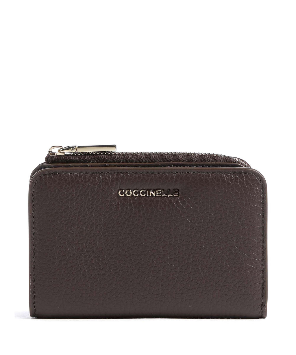 Coccinelle Metallic Soft Wallet fondant brown
