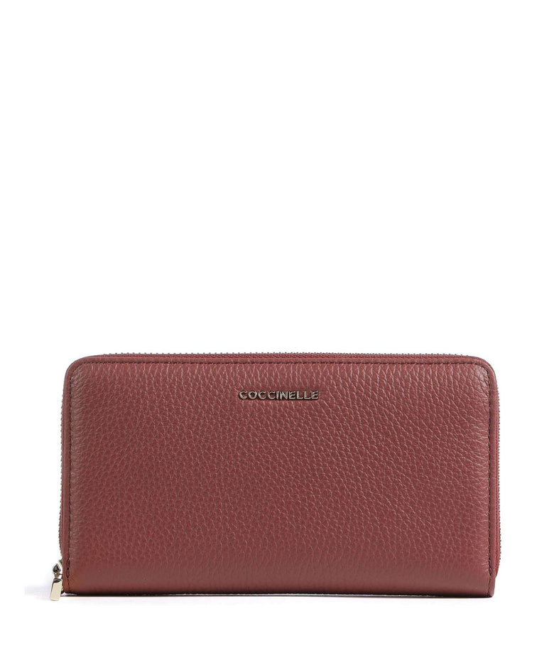 Coccinelle Metallic Soft Wallet brandy